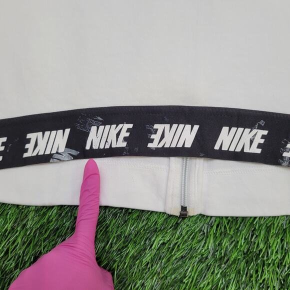 NIKE Swoosh Track Jacket Womens XL 23x23 Cropped Boxy - Picture 10 of 16